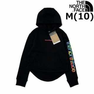 ザノースフェイス(THE NORTH FACE)のノースフェイス キッズ パーカー US限定 袖ロゴ(M)黒 240517(ジャケット/上着)