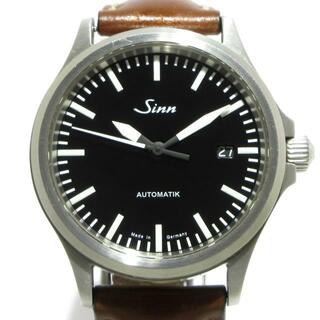 シン(SINN)のSinn(ジン) 腕時計 - 556 メンズ 裏スケ/SS/社外ベルト 黒(その他)