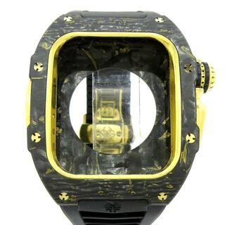 GOLDEN CONCEPT(ゴールデンコンセプト) 小物 APPLE WATCH CASE RSC2-45 ゴールド×黒 アップルウォッチケース/Apple Watch 45mm:(44mm x 51mm)45MM Series 7/8 チタニウム×カーボン×SS×ラバー(その他)