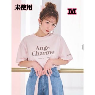 しまむら - 【未使用】辻希美アンジュシャルム×しまむらコラボ　Tシャツ　ピンク♡M