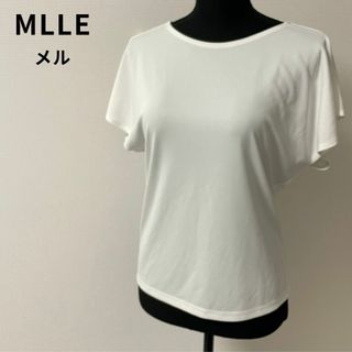 ノエビア(noevir)の美品★MLLE メル ノエビア フレアスリーブ トップス カットソー 日本製(Tシャツ(半袖/袖なし))