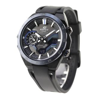 カシオ(CASIO)の【新品】カシオ CASIO EDIFICE 腕時計 メンズ ECB-2200PB-1ADF エディフィス WINDFLOW ソーラー ブラックxブラック アナデジ表示(腕時計(アナログ))