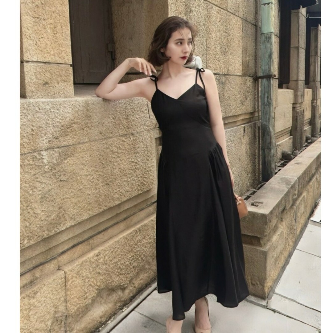 最値下げ!PUI ワンピースRICH BLACK RIBBON DRESS 最値下げ!PUI ワンピースRICH BLACK RIBBON DRESS