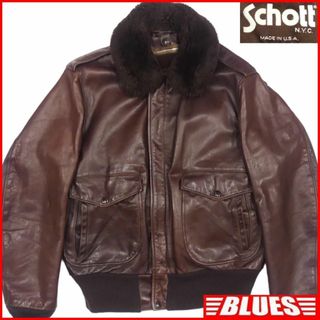 ショット(schott)のSchott ショット G-1 フライトジャケット 40 M USA JJ912(フライトジャケット)