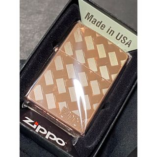 zippo メッシュ ピンクゴールド 特殊加工 両面デザイン 2023年製(その他)