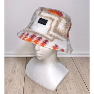 ペンドルトン(PENDLETON)の美品 PENDLETON ボア バケットハット ネイティブ柄 ベルハット ナバホ(ハット)