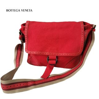 ボッテガヴェネタ(Bottega Veneta)の【希少】ボッテガヴェネタ BOTTEGA VENETA ショルダーバッグ 赤(ショルダーバッグ)