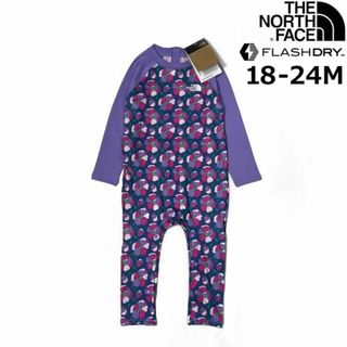 ザノースフェイス(THE NORTH FACE)のノースフェイス ベビー ロンパース US限定(18-24M)紫 花柄240517(水着)