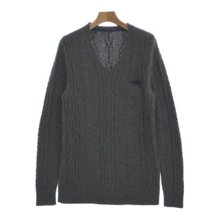 サカイ(sacai)のsacai サカイ ニット・セーター 2(M位) グレー 【古着】【中古】(ニット/セーター)