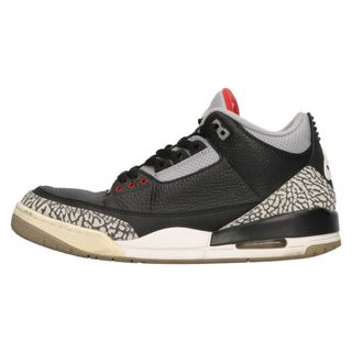 ナイキ(NIKE)のNIKE ナイキ AIR JORDAN 3 RETRO OG BLACK CEMENT エアジョーダン レトロ ブラックセメント ハイカットスニーカー ブラック US10/28cm 854262-001(スニーカー)