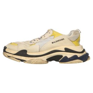 バレンシアガ(Balenciaga)のBALENCIAGA バレンシアガ 17AW Triple S DSM トリプルエスドーバーストリートマーケット限定 ユーズド加工ローカットスニーカー ホワイト 483513(スニーカー)