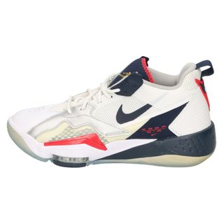 ナイキ(NIKE)のNIKE ナイキ JORDAN ZOOM 92 CK9183-101 ジョーダン ズーム'92 ハイカットスニーカー ホワイト/ネイビー US10/28.0cm(スニーカー)