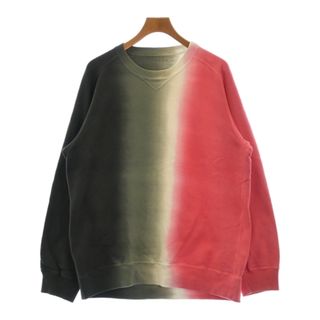 サカイ(sacai)のsacai サカイ スウェット 2(M位) チャコールグレー系xピンク 【古着】【中古】(スウェット)