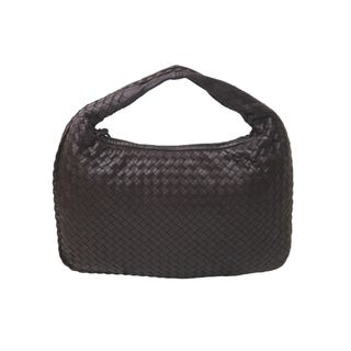 ボッテガヴェネタ(Bottega Veneta)の極美品 BOTTEGA VENETA ボッテガヴェネタ イントレチャート ホーボー ワンショルダーバッグ レザー ブラウン ゴールド金具 中古 64637(ショルダーバッグ)