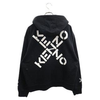 ケンゾー(KENZO)のKENZO ケンゾー Alphabet Logo Pullover Parka アルファベットロゴプルオーバーパーカー FA65SW5304MS ブラック(パーカー)