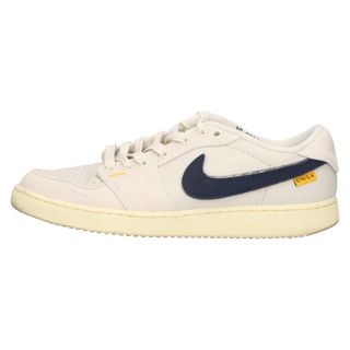 ナイキ(NIKE)のNIKE ナイキ ×UNION AIR JORDAN 1 LOW KO Sail Leather ユニオン エアジョーダン1 ロー スニーカー セイル アイボリー US10/28cm DZ4864-100(スニーカー)