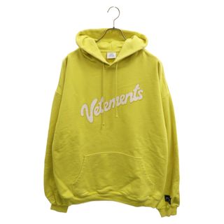 VETEMENTS ヴェトモン SWEET LOGO HOODY スイートロゴ フーディ プルオーバーパーカー UE51TR770Y イエロー(パーカー)