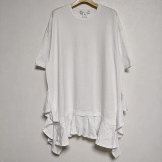 コムデギャルソン(COMME des GARCONS)のCOMME des GARCONS SHIRT ラッフルディテール FK-T018 半袖Ｔシャツ カットソー ホワイト メンズ コムデギャルソンシャツ【中古】4-0525S∞(Tシャツ/カットソー(半袖/袖なし))