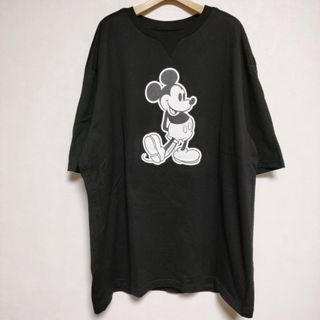 TAKAHIRO MIYASHITA TheSoloist oversized Mickey Mouse crewneck S/S tee 半袖Ｔシャツ カットソー ブラック メンズ タカヒロミヤシタザソロイスト【中古】4-0525S∞(Tシャツ/カットソー(半袖/袖なし))