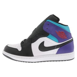 ナイキ(NIKE)のNIKE ナイキ AIR JORDAN 1 MID BRIGHT CONCORD エアジョーダン1 ブライトコンコルド ミッドカットスニーカー ブラック/ブルー US10/28.0cm DQ8426-154(スニーカー)