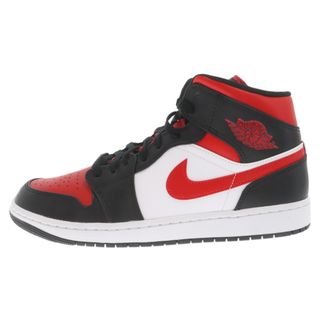 ナイキ(NIKE)のNIKE ナイキ AIR JORDAN 1 MID エアジョーダン1 ミッドカットスニーカー レッド/ブラック US10.5/28.5cm 554724-079(スニーカー)