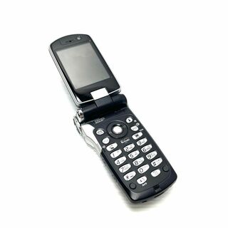 FOMA P900iV 携帯電話 クラウド ブラック アドベントチルドレン(PHS本体)
