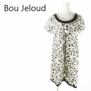 Bou Jeloud - ブージュルード ワンピース 半袖 ボタニカル 38 白 220526AO3A