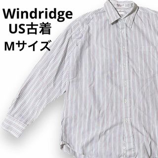 インポートアンドセレクト(Import & Select)のWindridge 長袖ストライプシャツ ボタンシャツ アメリカ古着 長袖シャツ(Tシャツ/カットソー(七分/長袖))