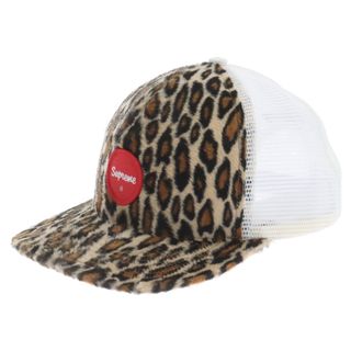 シュプリーム(Supreme)のSUPREME シュプリーム 20SS Leopard Mesh Back 5-Panel レオパード柄 フェイクファー 5パネル メッシュキャップ 帽子 ブラウン(キャップ)