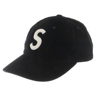 Supreme - SUPREME シュプリーム 20AW Velvet S Logo 6-Panel ベロア Sロゴ 6パネル キャップ 帽子 ブラック