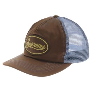 シュプリーム(Supreme)のSUPREME シュプリーム 22SS Silk Mesh Back 5-Panel ワッペン付き シルク 5パネル メッシュキャップ ブラウン(キャップ)