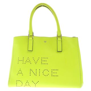 アニヤハインドマーチ(ANYA HINDMARCH)のAnya Hindmarch アニヤハインドマーチ HAVE A NICE DAY レザーハンドバッグ イエロー(その他)