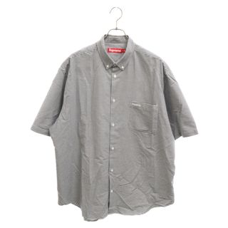 シュプリーム(Supreme)のSUPREME シュプリーム 24SS Loose Fit S/S Oxford Shirt Gingham ポケット付き半袖シャツ ホワイト/ブラック(Tシャツ/カットソー(半袖/袖なし))