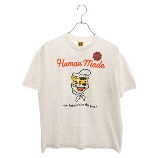 ヒューマンメイド(HUMAN MADE)のHUMAN MADE ヒューマンメイド 24SS GRAPHIC T-SHIRT タイガー フロントロゴ 半袖Tシャツ ホワイト HM27CS039(Tシャツ/カットソー(半袖/袖なし))