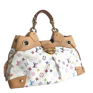 ルイヴィトン(LOUIS VUITTON)のLOUIS VUITTON ルイヴィトン ウルスラ ハンドバッグ トートバッグ レディース モノグラムマルチカラー ホワイト 白 M40123 中古品【鑑定済】(トートバッグ)