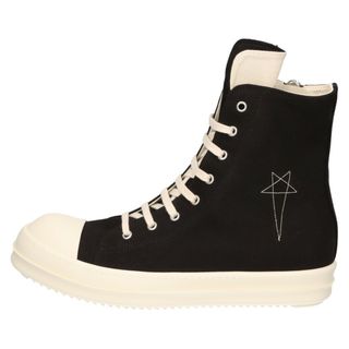 ダークシャドウ(DRKSHDW)のDRKSHDW ダークシャドウ RAMONES OVERDYED DENIM HIGH SNEAKERS ラモーンズ オーバーダイ ハイカットスニーカー ブラック DU02C5800 DOEM9(スニーカー)