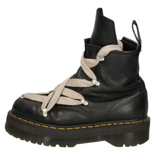 リックオウエンス(Rick Owens)のRick Owens リックオウエンス × Dr Martens QUAD SOLE JUMBO LACE BOOT 27978001 ドクターマーチン ジャンボレースレザーブーツ シューズ ブラック US9/27cm(ブーツ)