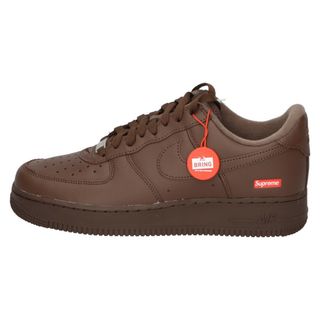 ナイキ(NIKE)のNIKE ナイキ ×SUPREME AIR FORCE 1 LOW Baroque Brown エアフォース1 ロー バロックブラウン ローカットスニーカー US8.5/26.5cm CU9225-200(スニーカー)