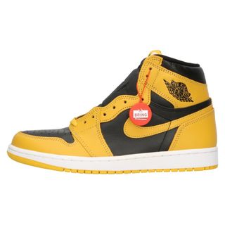 ナイキ(NIKE)のNIKE ナイキ AIR JORDAN1 RETRO HIGH OG Pollen 555088-701 エアジョーダン1 ハイカットスニーカー パラン イエロー/ブラック US9 /27cm(スニーカー)