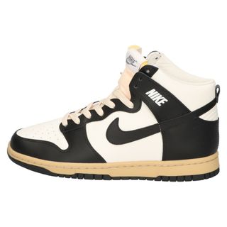 ナイキ(NIKE)のNIKE ナイキ WMNS DUNK HIGH SE Black and Sail ウィメンズ ダンクハイ ブラック アンド セイル ハイカットスニーカー ブラック/ホワイト DZ4732-133 US10/27.0cm(スニーカー)