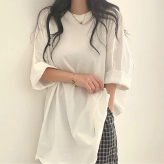 半袖 Tシャツ ホワイト カジュアル XL ユニセックス オシャレ 原宿 可愛い(Tシャツ(半袖/袖なし))