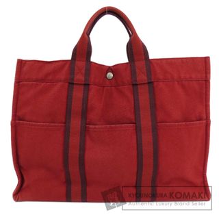 エルメス(Hermes)のHERMES サックフールトゥMM ハンドバッグ キャンバス レディース(ハンドバッグ)