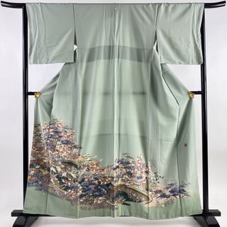 色留袖 身丈160cm 裄丈65cm 正絹 秀品 【中古】(着物)