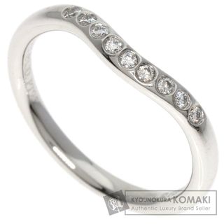 ティファニー(Tiffany & Co.)のTIFFANY&Co. カーブドバンド ダイヤモンド リング・指輪 PT950 レディース(リング(指輪))