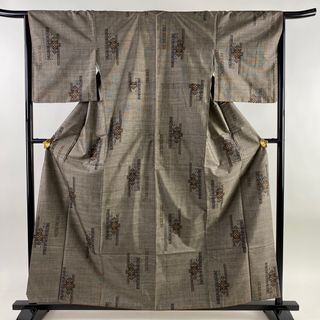 紬 身丈159.5cm 裄丈65cm 正絹 美品 名品 【中古】(着物)