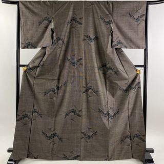 紬 身丈169cm 裄丈66cm 正絹 美品 秀品 【中古】(着物)