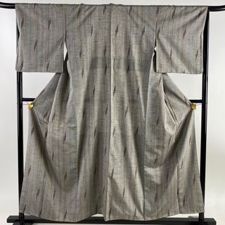 紬 身丈154.5cm 裄丈65cm 正絹 名品 【中古】(着物)