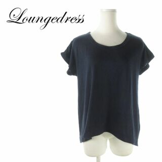 ラウンジドレス(Loungedress)のラウンジドレス 半袖カットソー ヘムライン F 紺 220530AO6A(カットソー(半袖/袖なし))