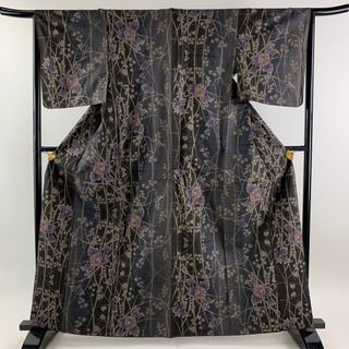 紬 身丈163cm 裄丈65.5cm 正絹 美品 名品 【中古】(着物)