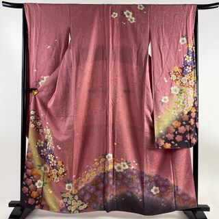 振袖 身丈161cm 裄丈66.5cm 正絹 美品 名品 【中古】(着物)